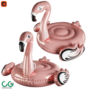 Inflatable flamingo circle
